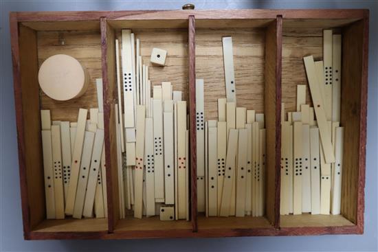 A mah jong set